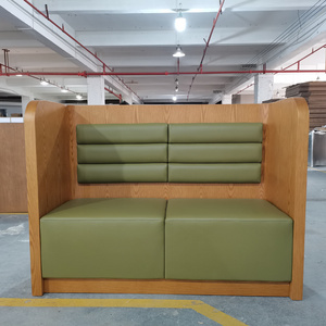 (SP-KS192) Factory High quality Popular Customization Restaurant Leather Furniture Restaurant Booth Seating