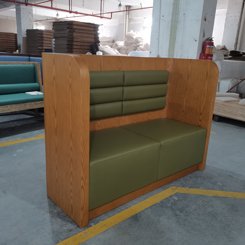 (SP-KS192) Factory High quality Popular Customization Restaurant Leather Furniture Restaurant Booth Seating