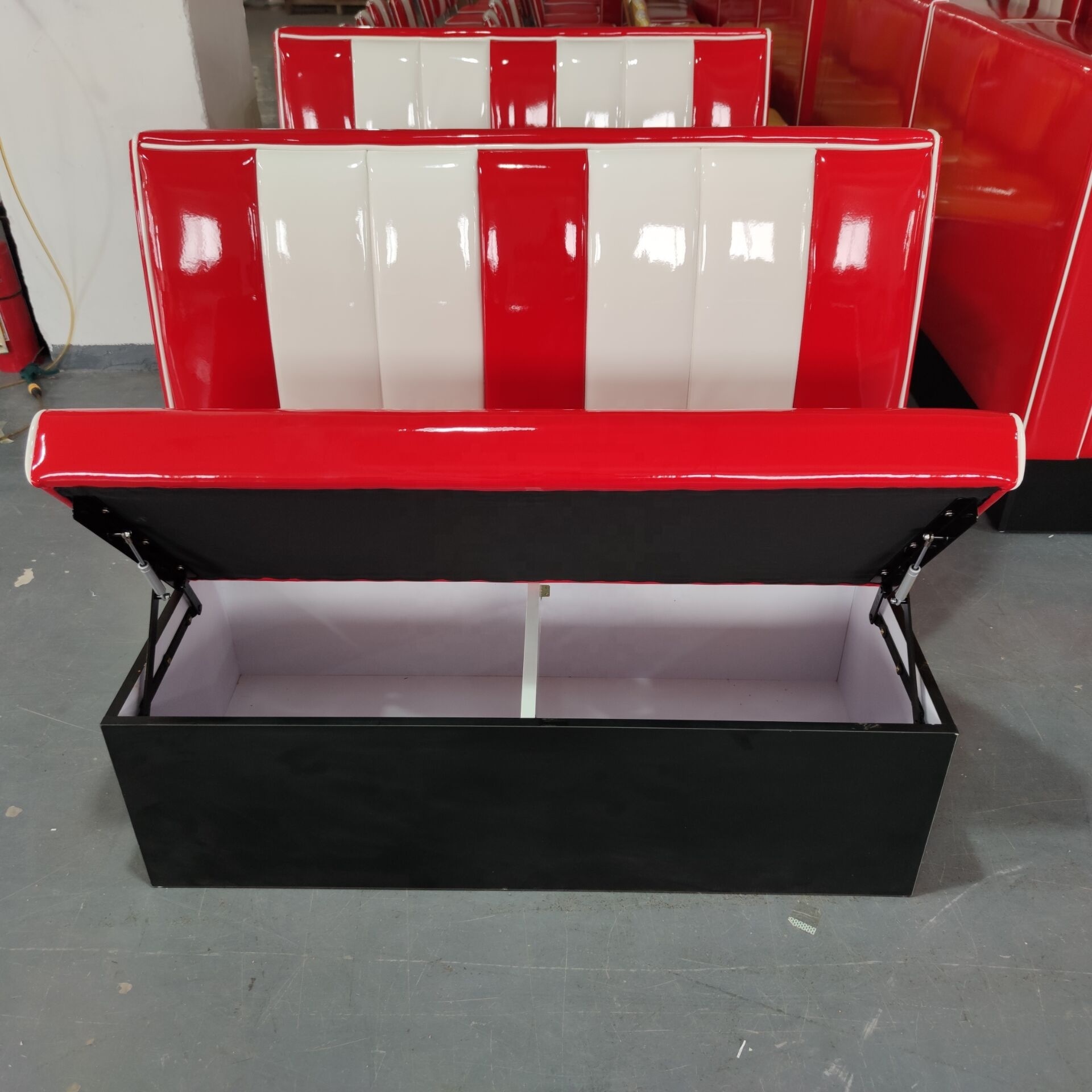 wholesale custom american retro commercial furniture antique pink red restaurant diner booths