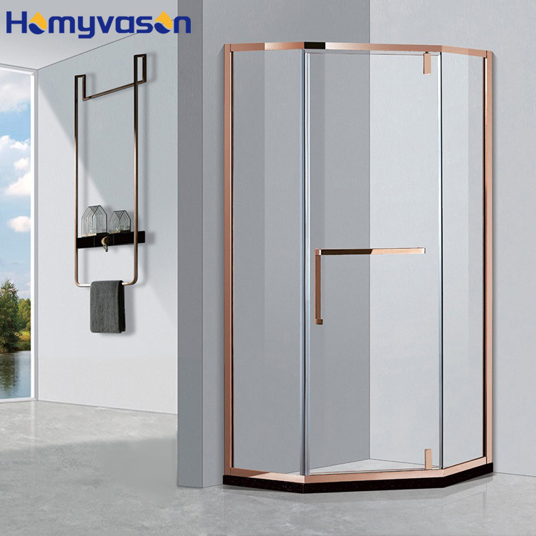 Luxury Simple Bathroom Sliding Tempered Glass Shower Door Sliding Shower Room Shower Enclosure Door