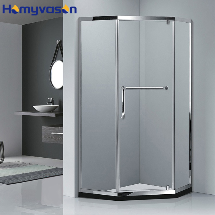 Luxury Simple Bathroom Sliding Tempered Glass Shower Door Sliding Shower Room Shower Enclosure Door