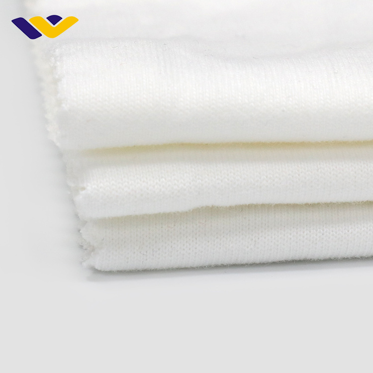 100% cotton fabrics textile white per kg twill knitted plain