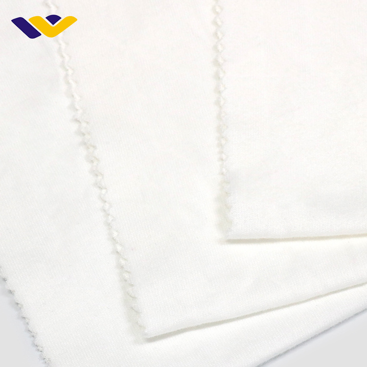 100% cotton fabrics textile white per kg twill knitted plain