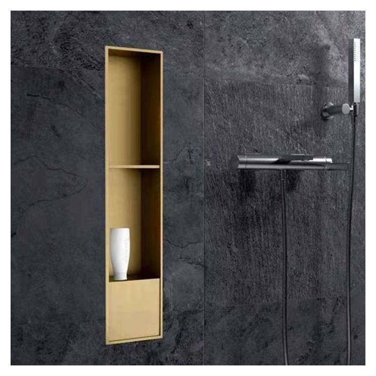 Stainless steel brushed shower niche shower room shower niche ready for tile