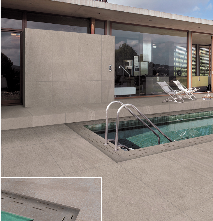 Bullnose pool tiles modern stone natural outdoor patio floor tiles non slip concrete tiles for pavement