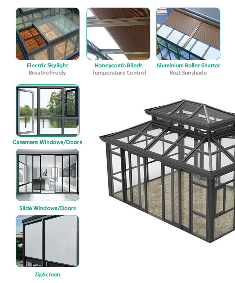 House Prefabricated Homes Sunrooms Glass Houses Sunroom Glass Veranda Sunroom Aluminum Alloy House Of Glass