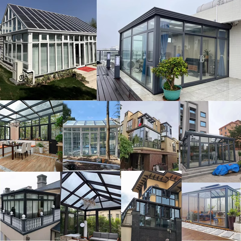 2024 new latest sun room glass house outdoor freestanding free four season used sunrooms for sale