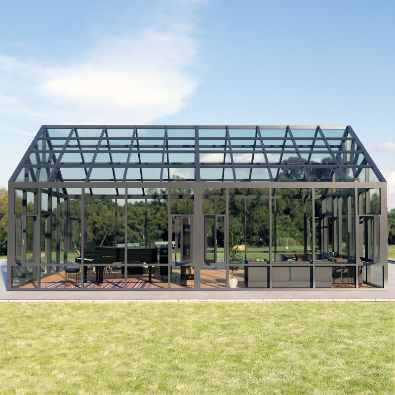 House Prefabricated Homes Sunrooms Glass Houses Sunroom Glass Veranda Sunroom Aluminum Alloy House Of Glass