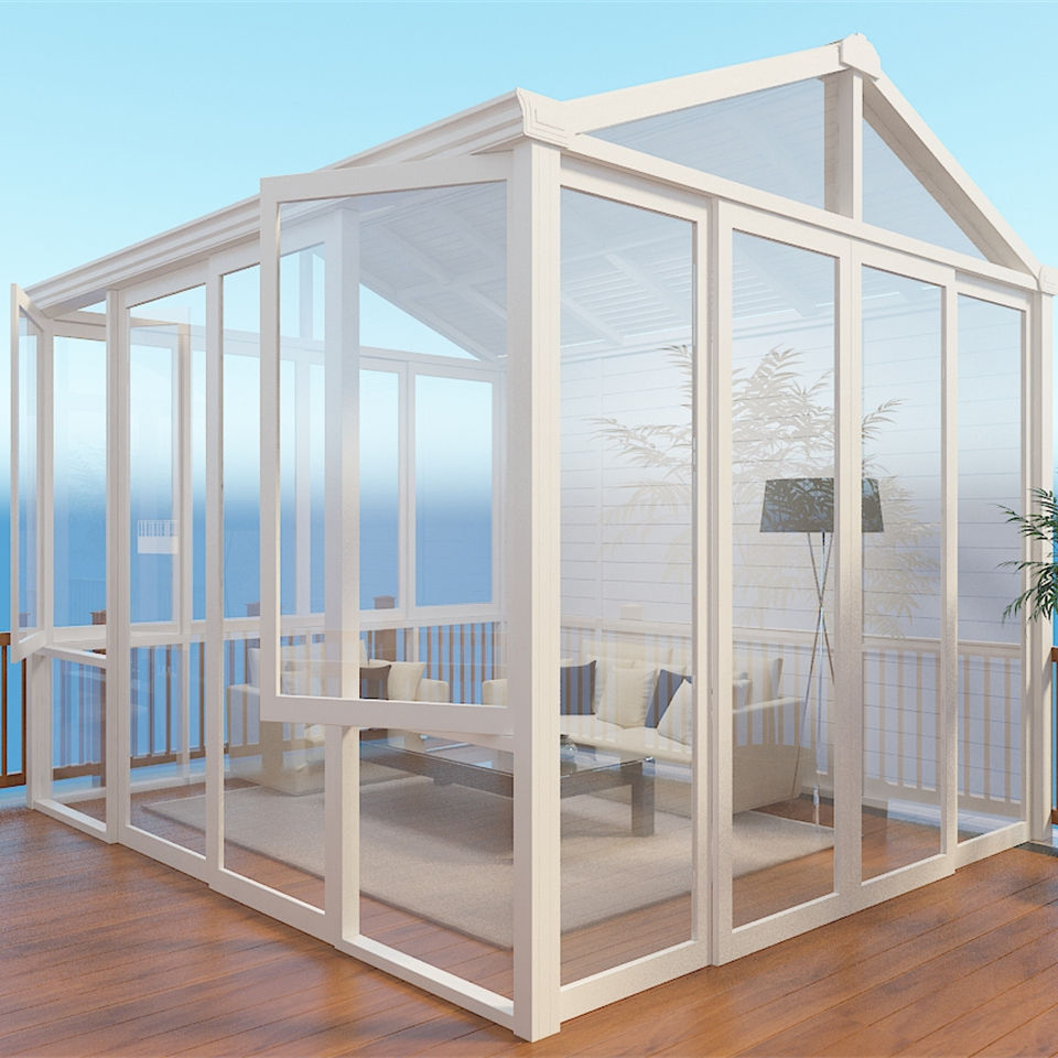 2024 new latest sun room glass house outdoor freestanding free four season used sunrooms for sale