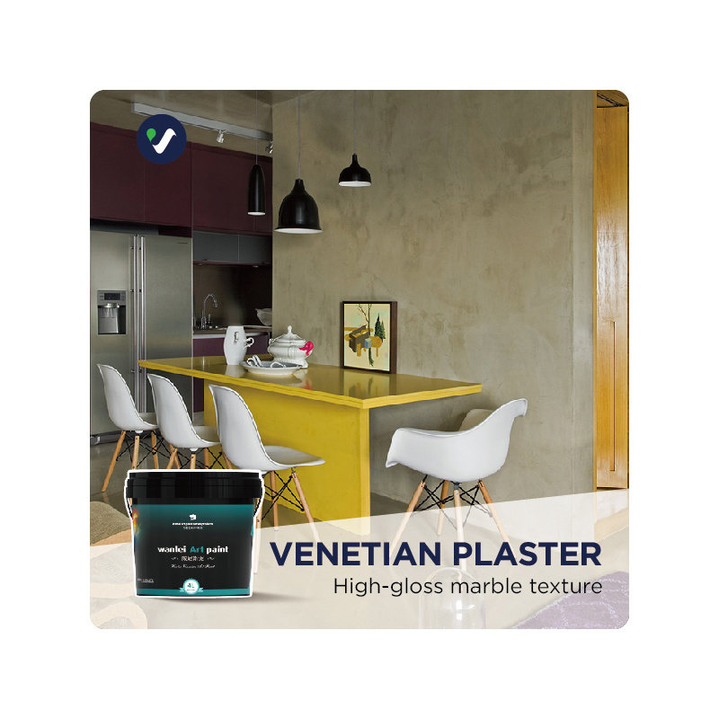 Wanlei Shining Venetian Stucco Interior Wall paint Venetian Plaster