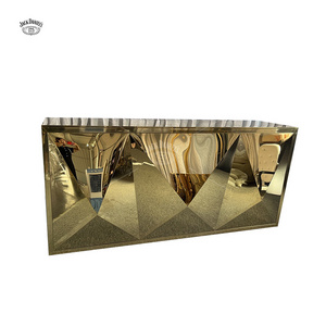 Low Price Wholesale Stainless Steel Bar Counter Luxury Design Gold Bar Table