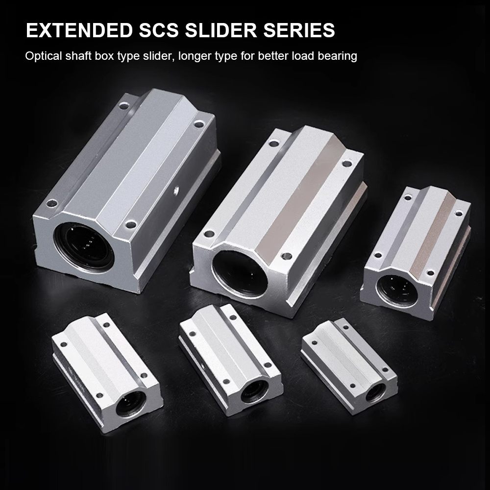 NGS 8mm Bore Aluminum Linear Bearing Block Customizable SC8LUU Sliding Bearings from Manufacturer Wholesale