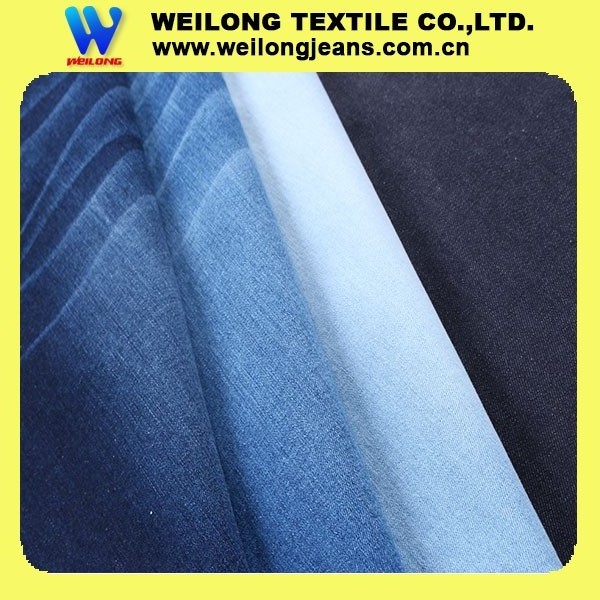 98% cotton 2% elastane  recycled denim fabric