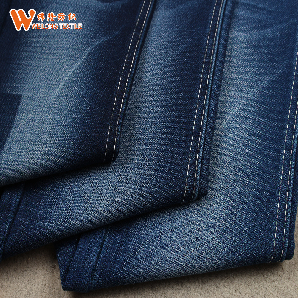 China cheap fabric stock lot print dyed denim fabric wholesale