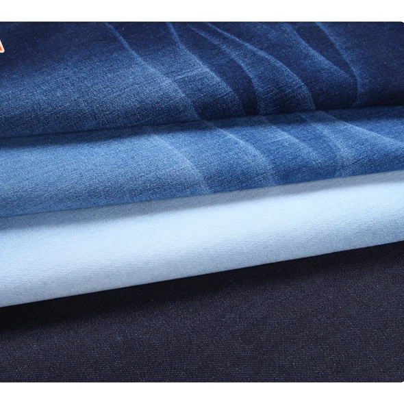 98% cotton 2% elastane  recycled denim fabric