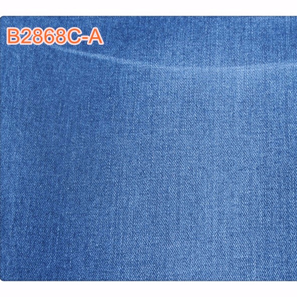 98% cotton 2% elastane  recycled denim fabric