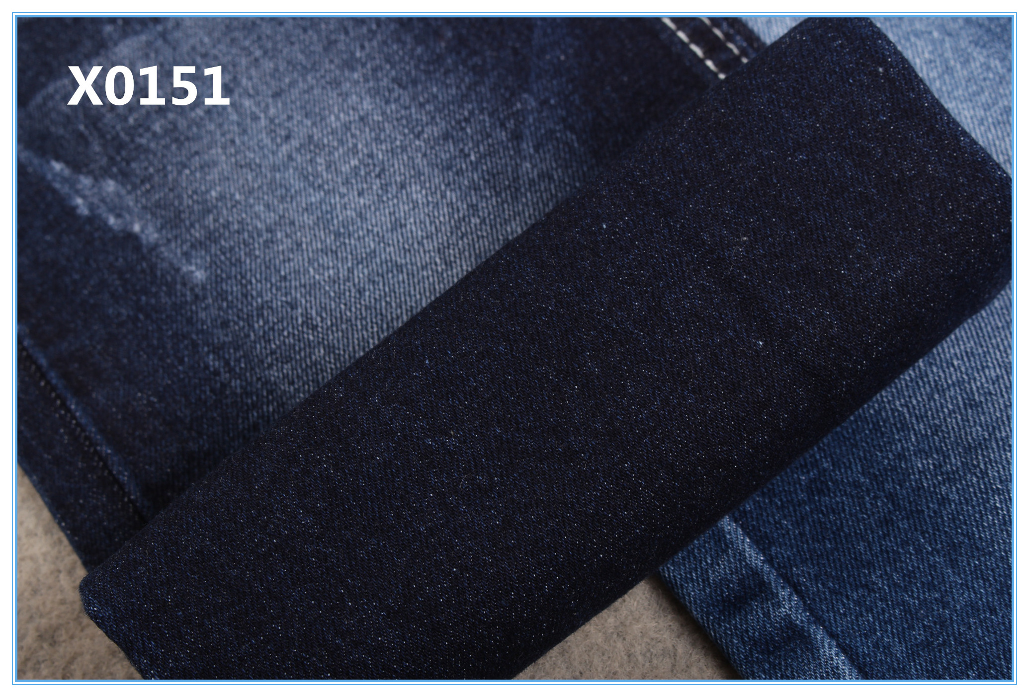 98%cotton 2%spandex 10 once denim fabric for jeans hot sale to Middle-East