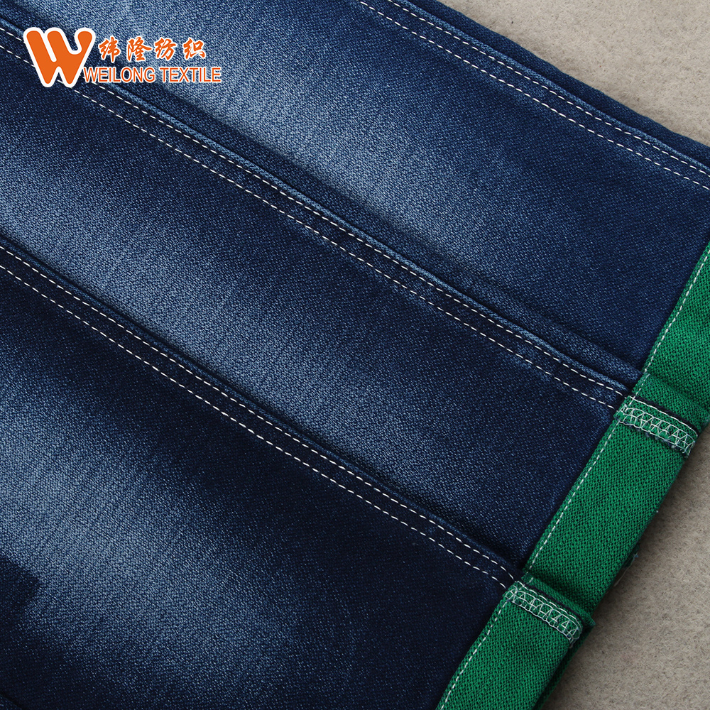 China cheap fabric stock lot print dyed denim fabric wholesale