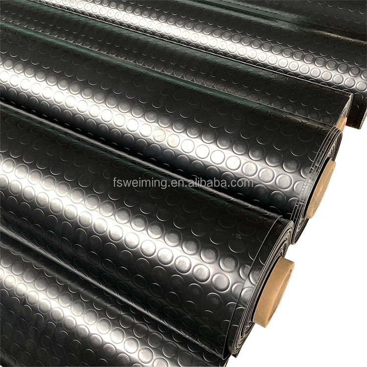 Waterproof Non Slip Embossed Diamond Coin PVC Mat Floor For Garage