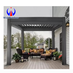 Aluminium garden pavilion Pergola Garden curtain waterproof gazebo Best Selling Waterproof  Pergole Pergola