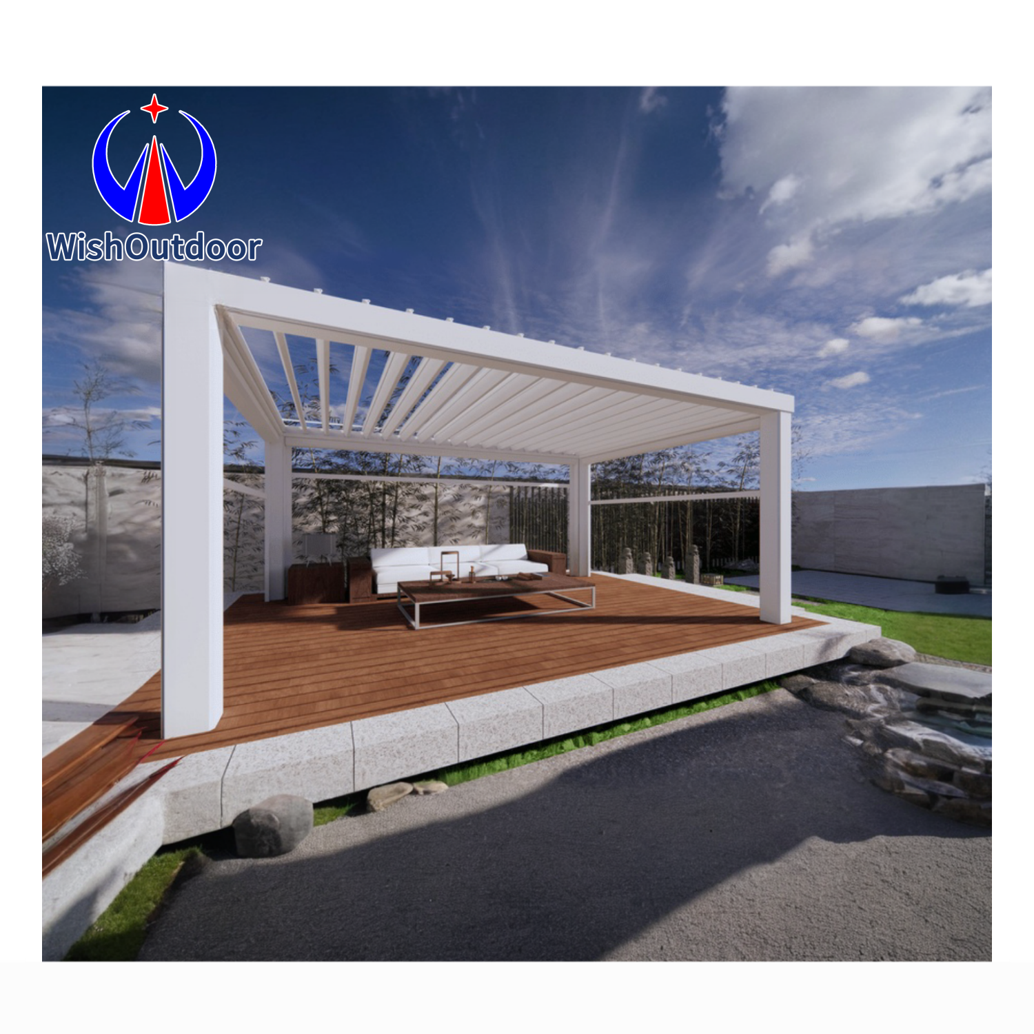 Wrought Iron Pergola Garden Pergola Motorized Metal Gazebo Customized Retractable Flipped Pergola HOT SALE Custom