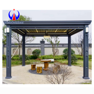 Aluminum louver gazebo Motorized Aluminum Louvered Pergola Cheap Price Garden Louvered Roof Pergola Kits