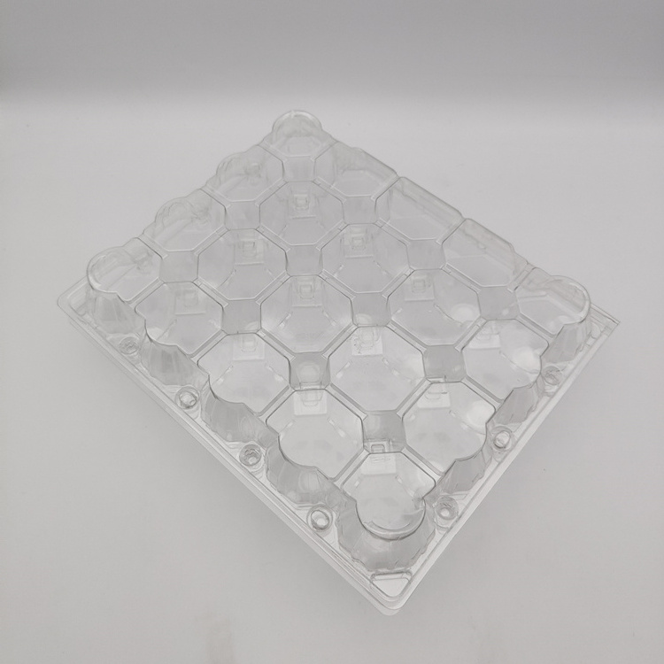 Custom PVC Clear Plastic Egg Tray Packaging 30 Holes Disposable Blister Quail And Duck Egg Tray