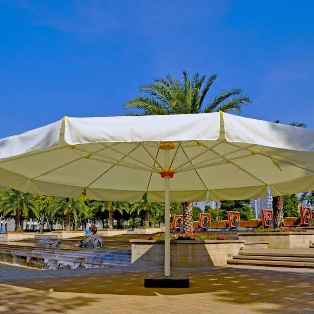 7m big outdoor restaurant giant umbrella heavy duty large commercial  parasol