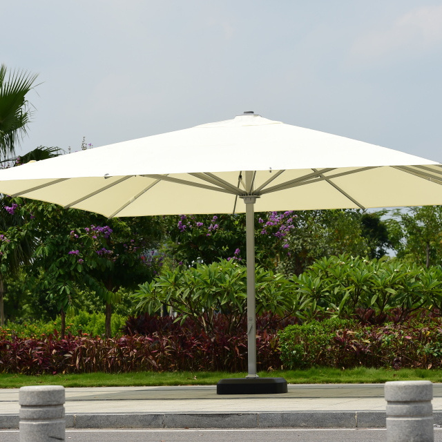 3M 4M 5M 6M Customized Spain Solution Dyed Acrylic Fabric Patio Summer Garden Big Outdoor Umbrella For Beach