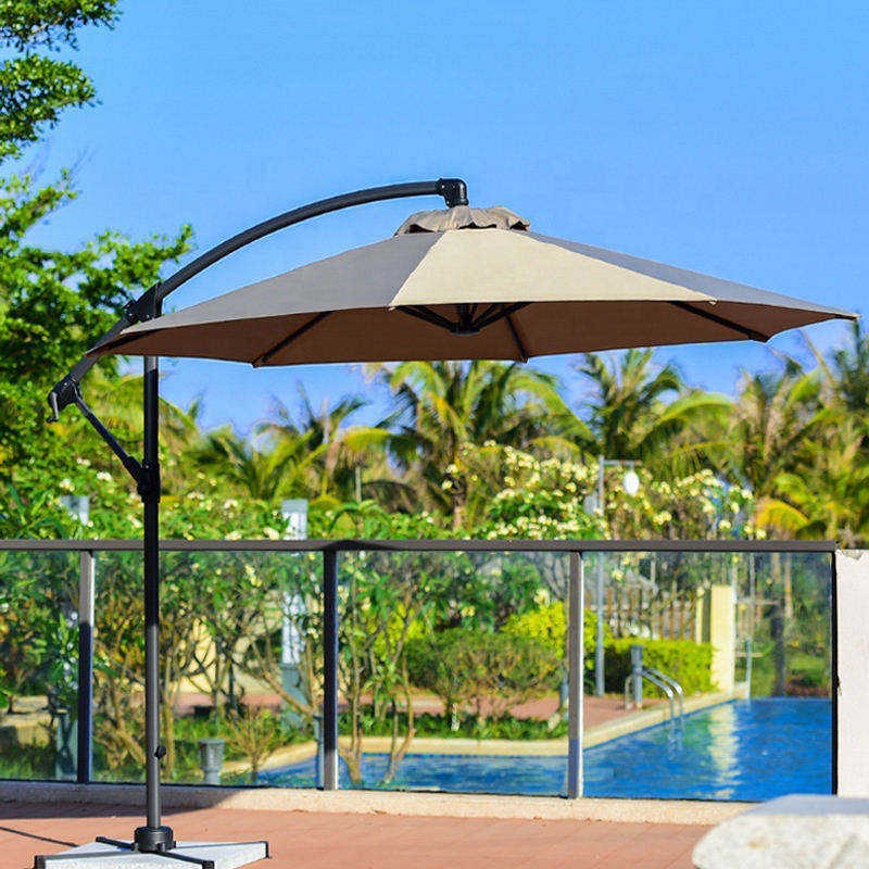 Outdoor Beach Offset Parasol Cantilever Garden Parasol patio Umbrella Hanging Large Banana Umbrella