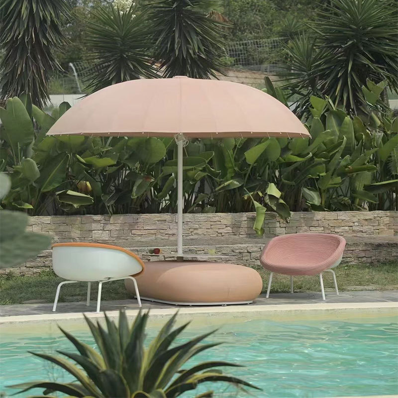 Italian Designer Outdoor Sunshade Umbrella Courtyard Villa Hotel Bar Paola Lenti Outdoor beach Umbrella