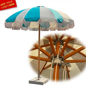 Outdoor Sun Shade Poolside Parasol Vintage Patio Garden umbrella