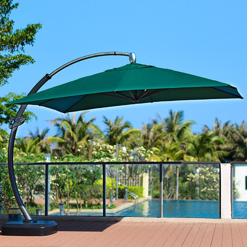 Grand Patio 12Ft Deluxe Large Offset Outdoor Umbrella Aluminium Patio Umbrella with Base