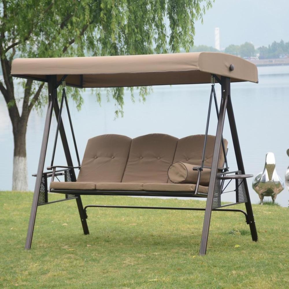 3 seater sweet garden hanging chair furniture popular canopy designed leisure outdoor swing