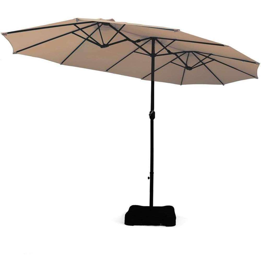 Hot Sale Large Sunshade Beach Macrame Garden Parasols Outdoor Commercial Patio Twins Umbrella