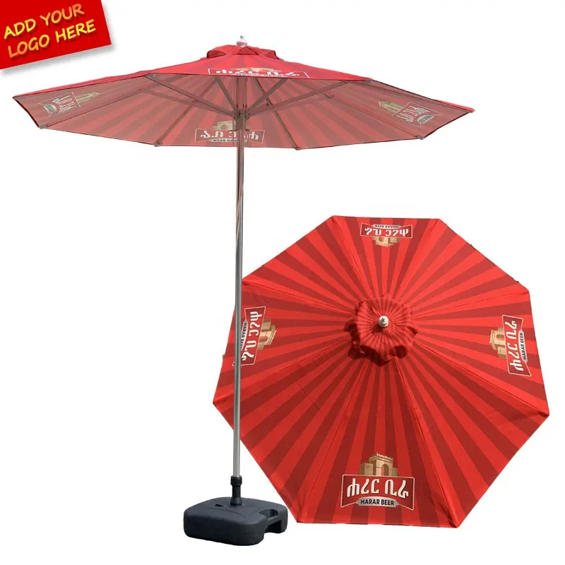 Outdoor Sun Shade Poolside Parasol Vintage Patio Garden umbrella