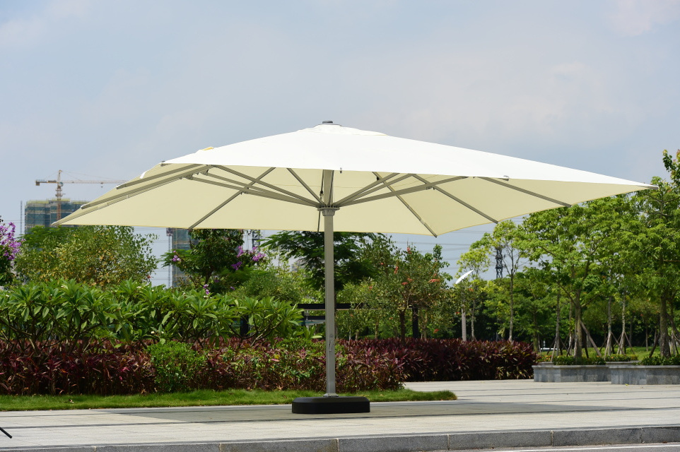 3M 4M 5M 6M Customized Spain Solution Dyed Acrylic Fabric Patio Summer Garden Big Outdoor Umbrella For Beach