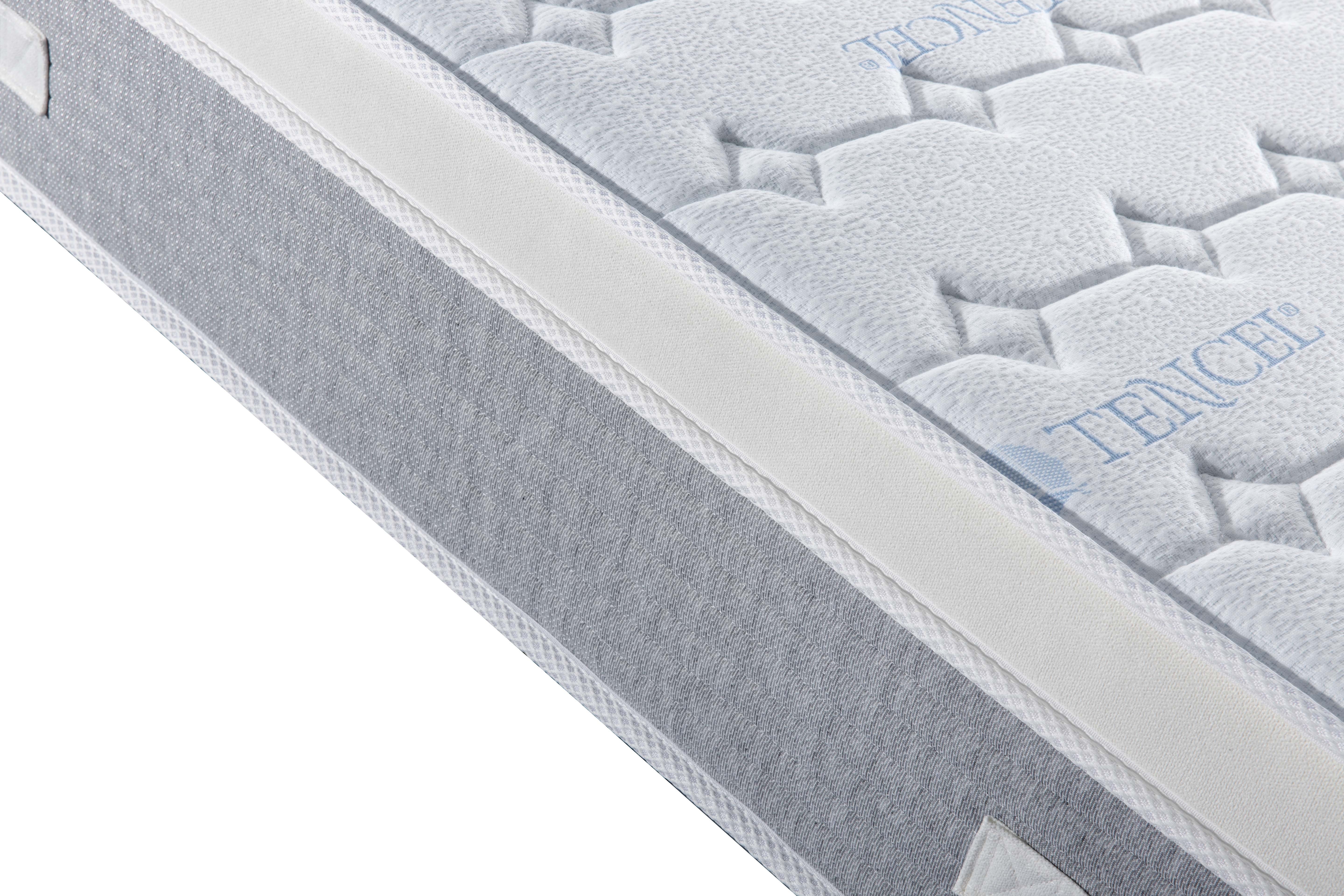 High Quality Hotel 12 inch mattress euro top plush sleeping Tencel fabric pocket spring Mattress