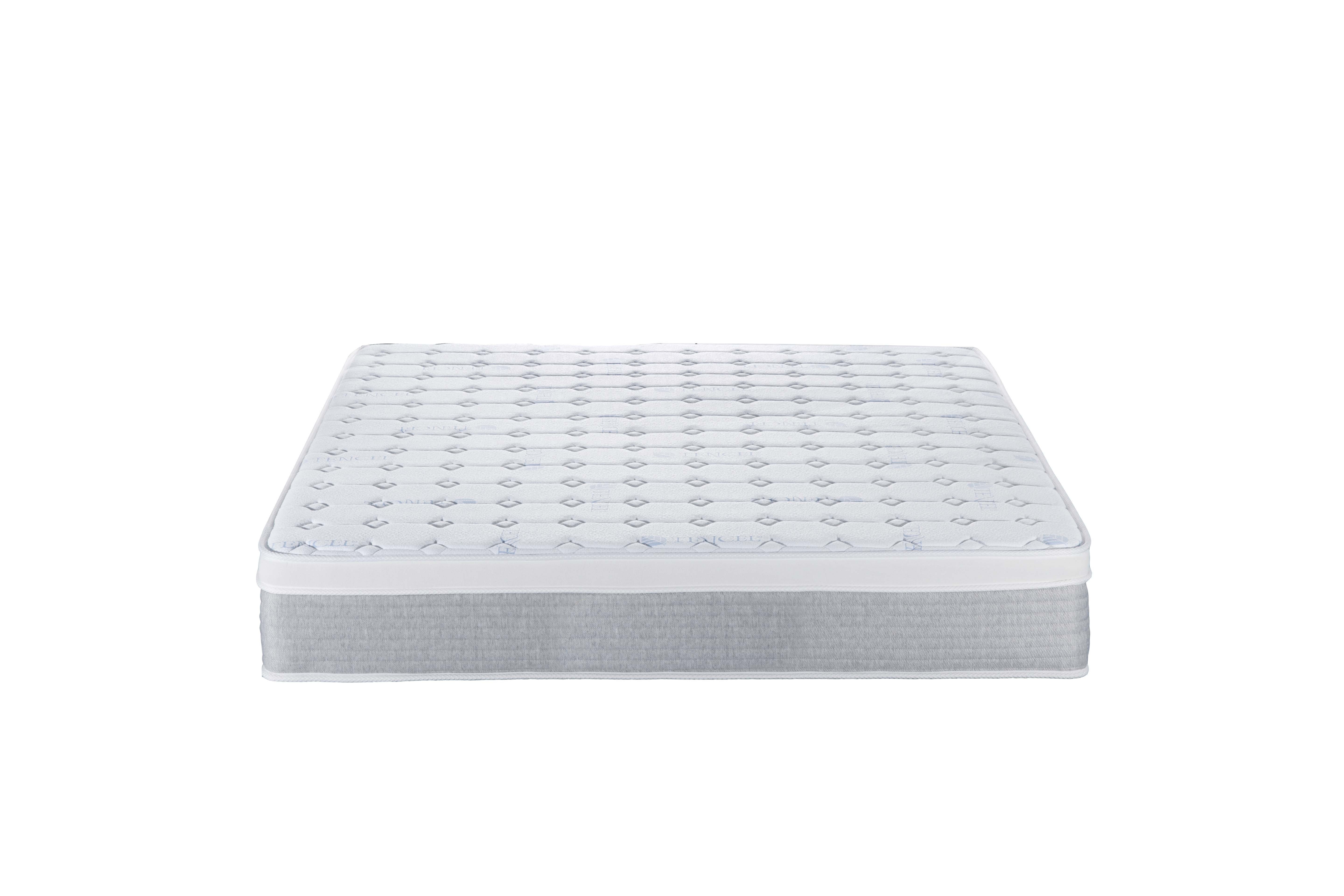 High Quality Hotel 12 inch mattress euro top plush sleeping Tencel fabric pocket spring Mattress