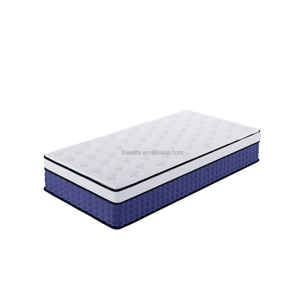 High resilience foam 12 inch luxury eight-layer plush mattress with Memory Foam Mattress roll up in box