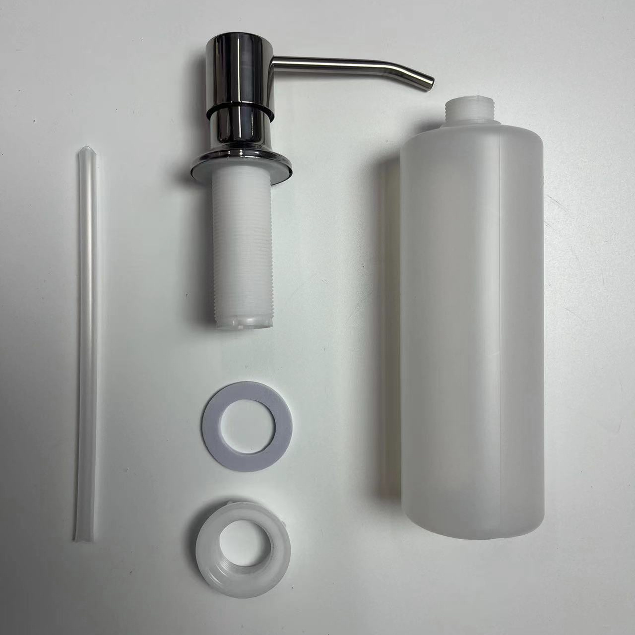 Customization Kitchen Black Stainless Steel Sink Counter Soap Dispenser With Soap Pump Factory