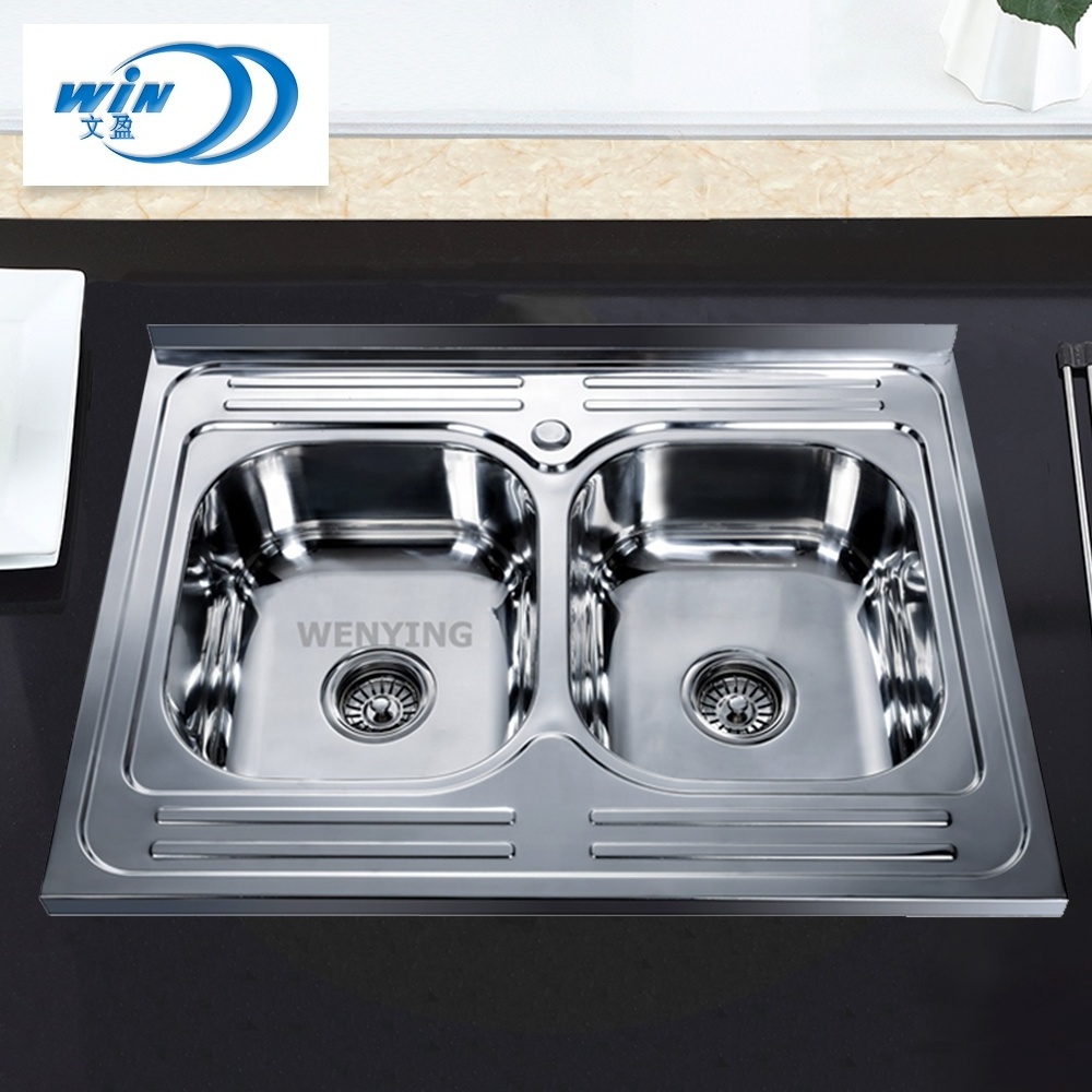 Commercial Kitchen Sink Portable Wash Sink with Stand Promotion Stainless Steel Modern Washing Sink for Kitchen