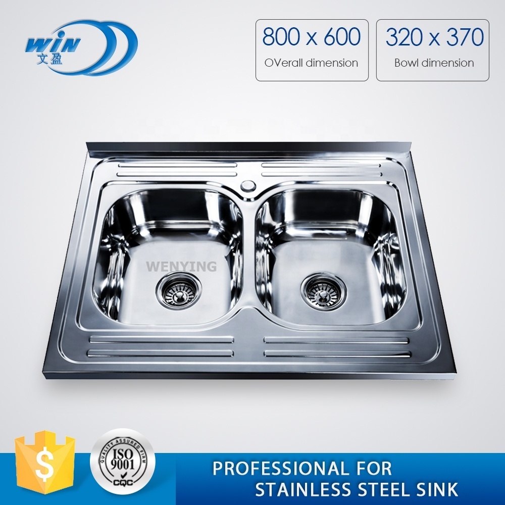 Commercial Kitchen Sink Portable Wash Sink with Stand Promotion Stainless Steel Modern Washing Sink for Kitchen