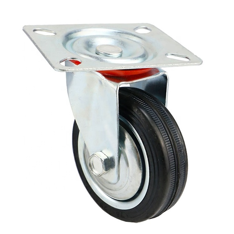 WINSTAR 3/4/5 inch Factory Direct Sale Barrow Cart Used Directional Caster/360 Degrees Universal Wheel With Brake Lock