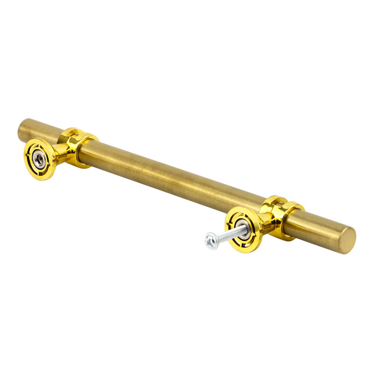 WINSTAR Vintage gold Furniture Handle T Bar Cabinet Door Pull Handles Stainless Steel Drawer Handles