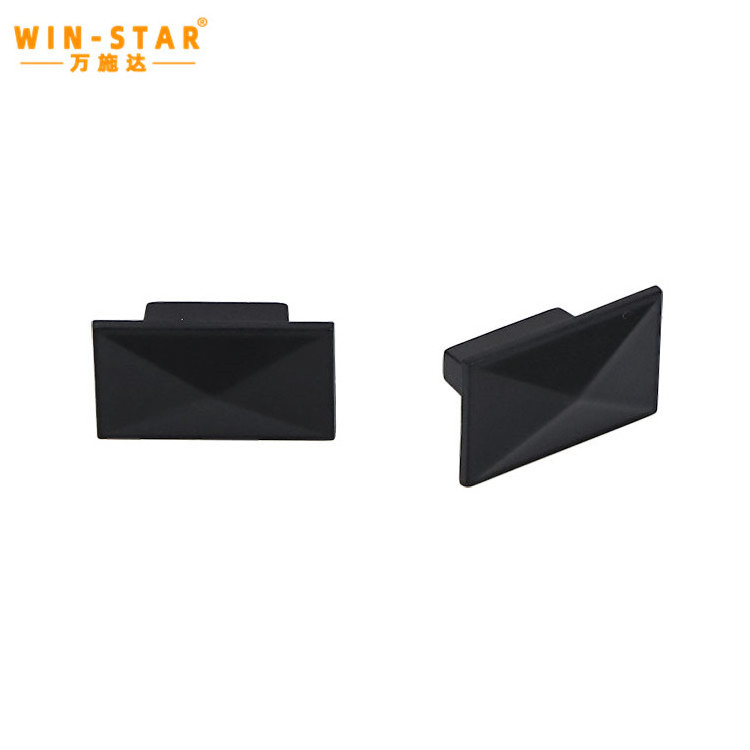 WINSTAR black square small Drawer pull Handle Metal Brass handles furniture knobs