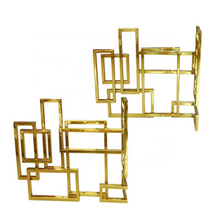 ZD-SH01 Gold Color Electroplated Hardware Furniture Chair Sofa Metal Parts Base Frame