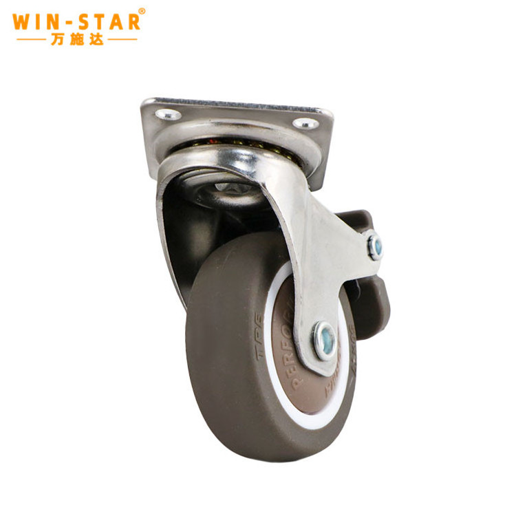 Heavy duty glass filled nylon caster wheels