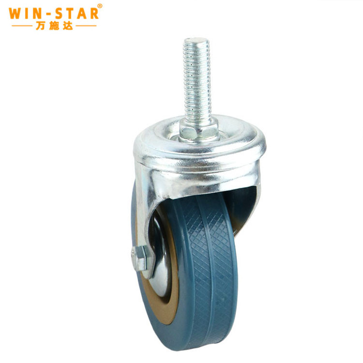 Wholesale  Polyurethane Heavy Duty 5 inch Industrial Swivel Caster Wheels With brake