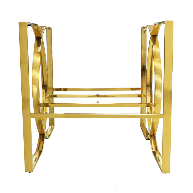 WINSTAR  Noble Elegant Gold Chair Armrest Frame Stable Sofa Base Support